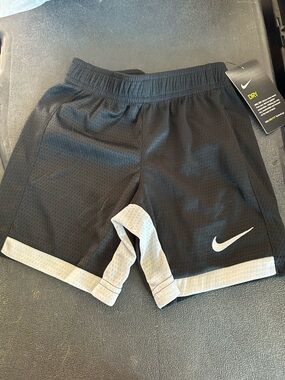 Nike Boys Black Shorts with Gray Trim